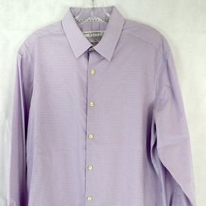 Perry Ellis Premium Tech Slim Fit Fucsia Men's Shi